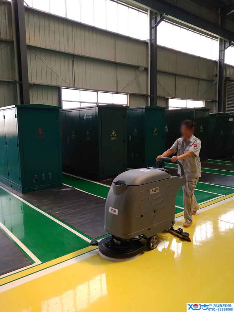 旭潔手推式多功能全自動洗地機,工廠生產(chǎn)倉庫工業(yè)洗地機2